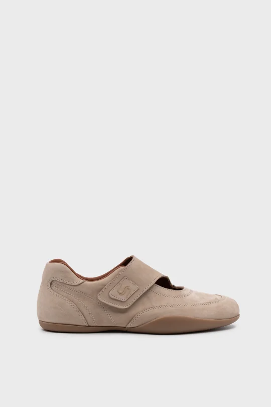 SKS-091 Bej Nubuk Kadın Sneaker