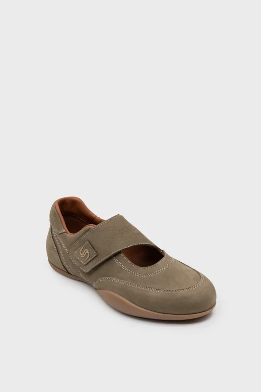 SKS-091 Haki Nubuk Kadın Sneaker