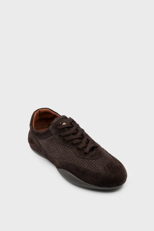 SKS-092 Kahverengi Süet Kadın Sneaker