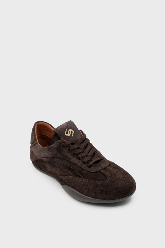 SKS-093 Kahverengi Süet Kadın Sneaker