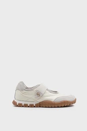 SKS-094 Beyaz Süet Kadın Sneaker