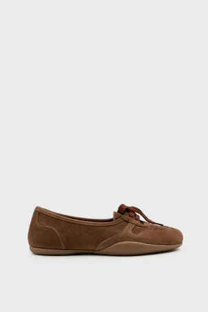 SKS-095 Taba Süet Kadın Sneaker