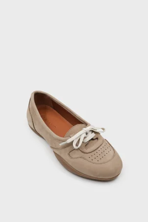 SKS-095 Bej Süet Kadın Sneaker