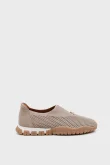 SKS-096 Bej Süet Kadın Sneaker