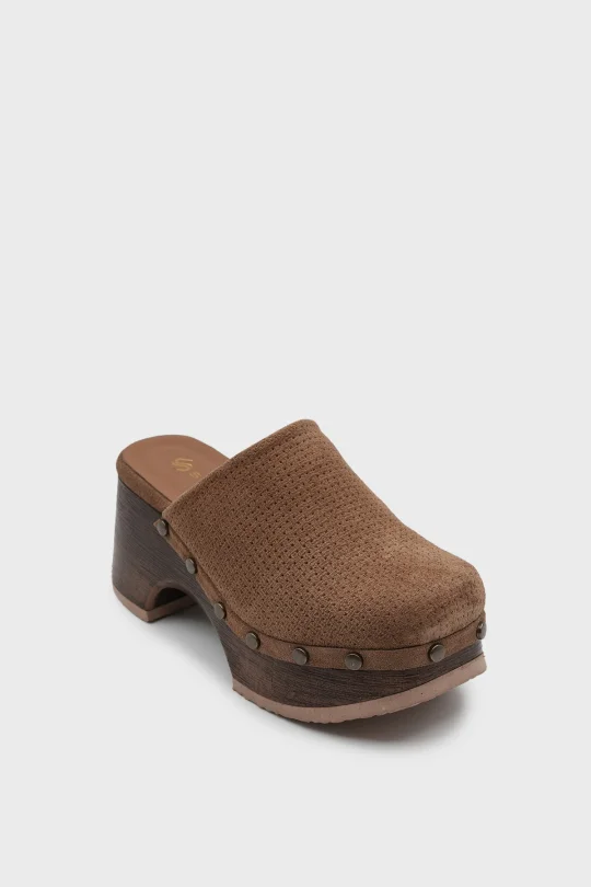 SKA-015 Taba Süet Kadın Sabo