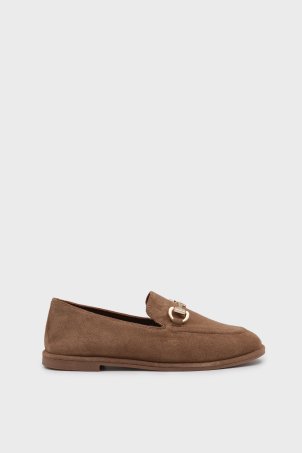 SKL-077 Taba Süet Kadın Loafer