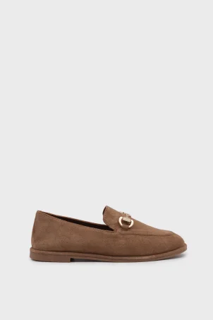 SKL-077 Taba Süet Kadın Loafer