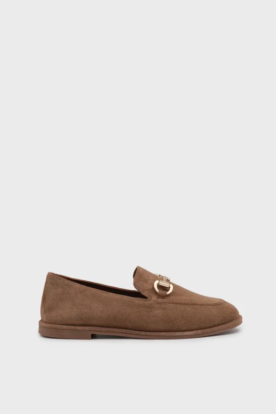 SKL-077 Taba Süet Kadın Loafer