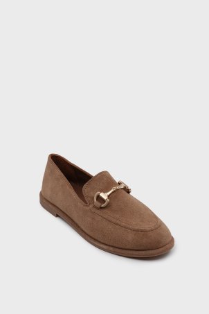 SKL-077 Taba Süet Kadın Loafer