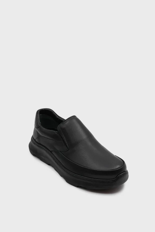 SEC-020 Siyah Deri Erkek Loafer Ayakkabı