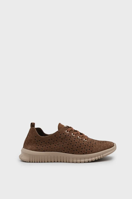 SKS-097 Taba Nubuk Kadın Sneaker