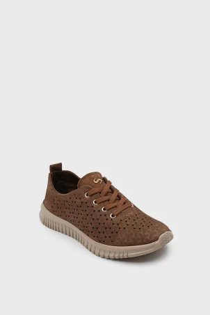SKS-097 Taba Nubuk Kadın Sneaker