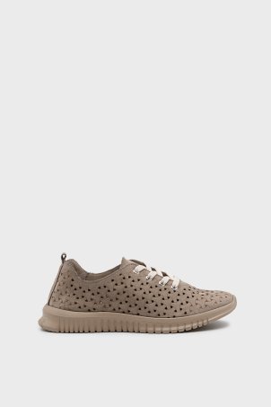 SKS-097 Vizon Nubuk Kadın Sneaker