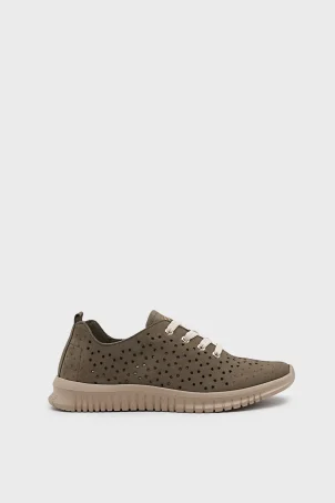 SKS-097 Yeşil Nubuk Kadın Sneaker