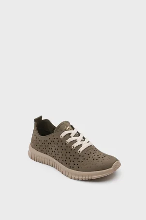 SKS-097 Yeşil Nubuk Kadın Sneaker