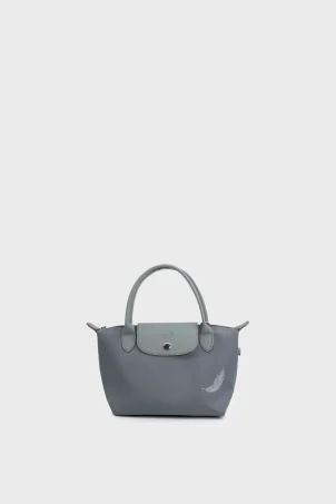 SCO-076 Gri PIUMA MINI KADIN OMUZ ÇANTASI