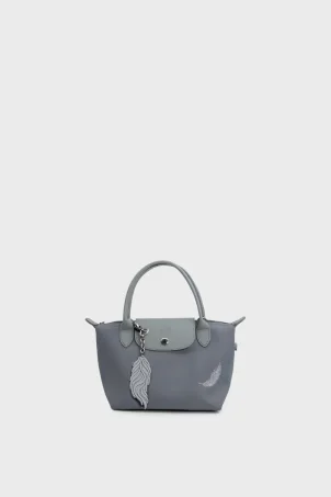 SCO-076 Gri PIUMA MINI KADIN OMUZ ÇANTASI