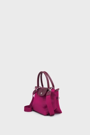 SCO-076 Bordo PIUMA MINI KADIN OMUZ ÇANTASI