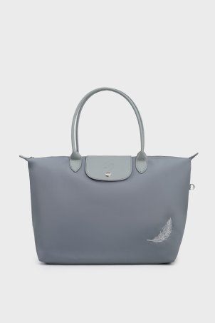 SCO-079 Gri PIUMA MAXI KADIN OMUZ ÇANTASI
