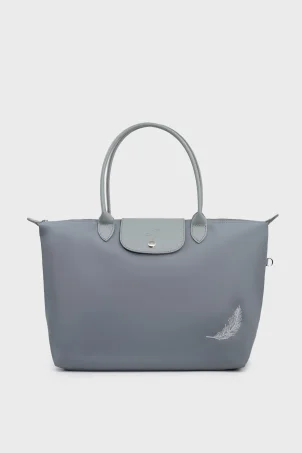 SCO-079 Gri PIUMA MAXI KADIN OMUZ ÇANTASI