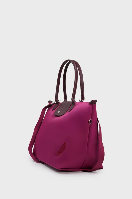 SCO-079 Bordo PIUMA MAXI KADIN OMUZ ÇANTASI