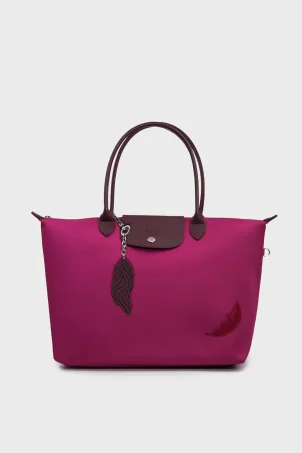 SCO-079 Bordo PIUMA MAXI KADIN OMUZ ÇANTASI
