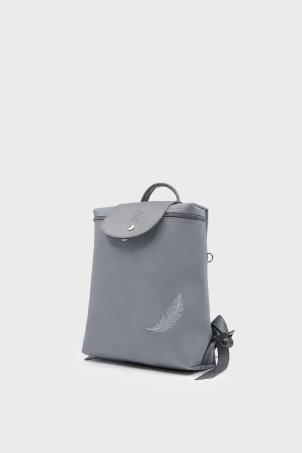 SCS-005 Gri PIUMA BACKPACK KADIN SIRT ÇANTASI