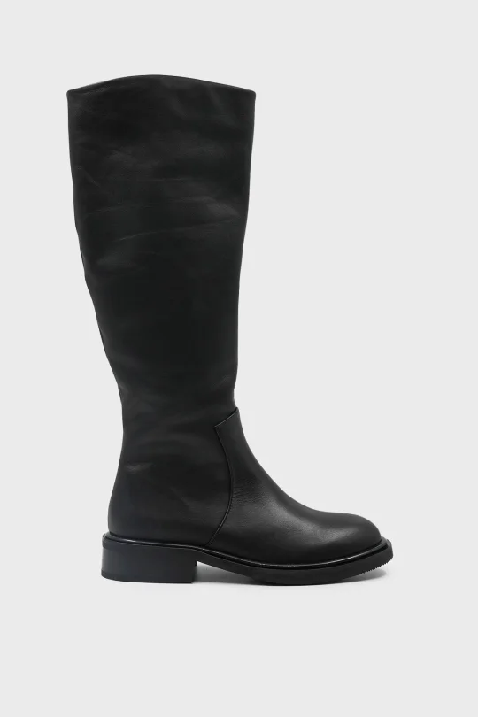 SKC-026 Siyah Deri Kadın Çizme