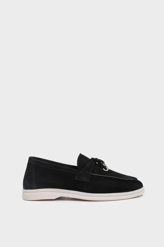 SKL-083 Siyah Süet Kadın Loafer