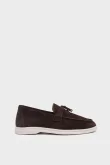 SKL-083 Kahverengi Süet Kadın Loafer