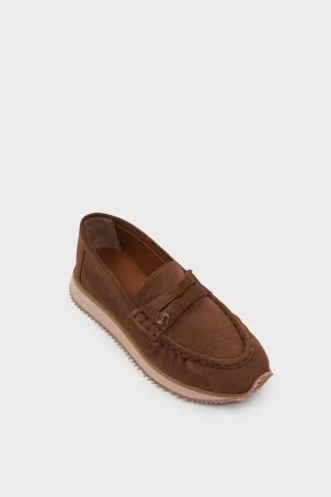 SKL-085 Taba Süet Kadın Loafer