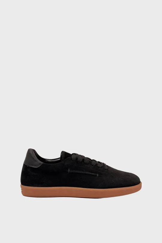 SKS-100 Siyah Süet Kadın Sneaker