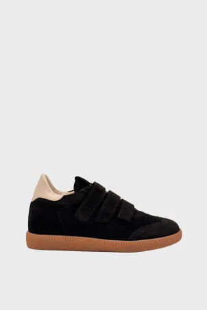 SKS-101 Siyah Süet Kadın Sneaker