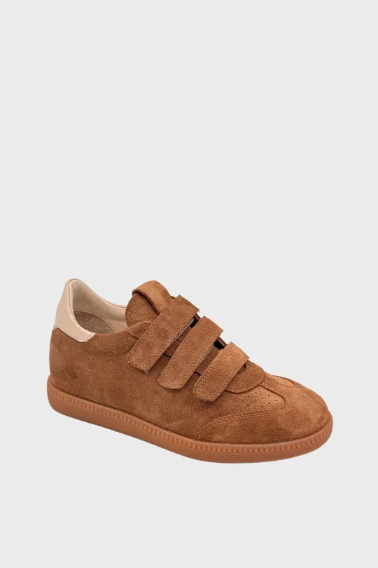 SKS-101 Taba Süet Kadın Sneaker