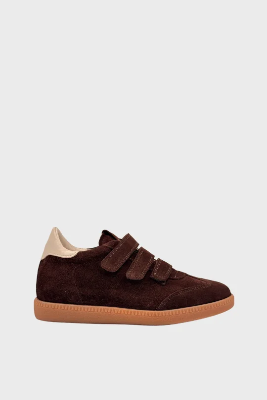 SKS-101 Kahverengi Süet Kadın Sneaker