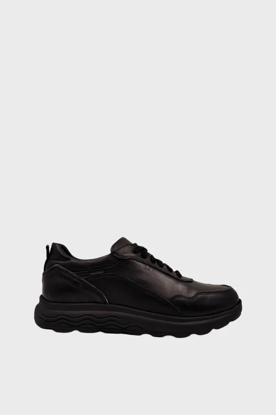 SKS-102 Siyah Deri Kadın Sneaker