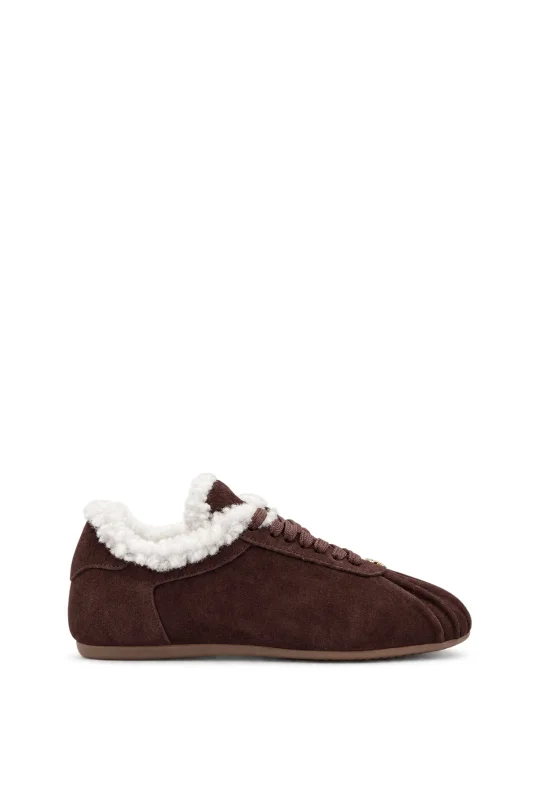 SKS-104 Kahverengi Süet Kadın Sneaker