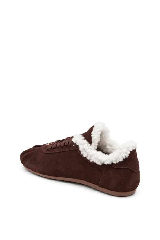 SKS-104 Kahverengi Süet Kadın Sneaker
